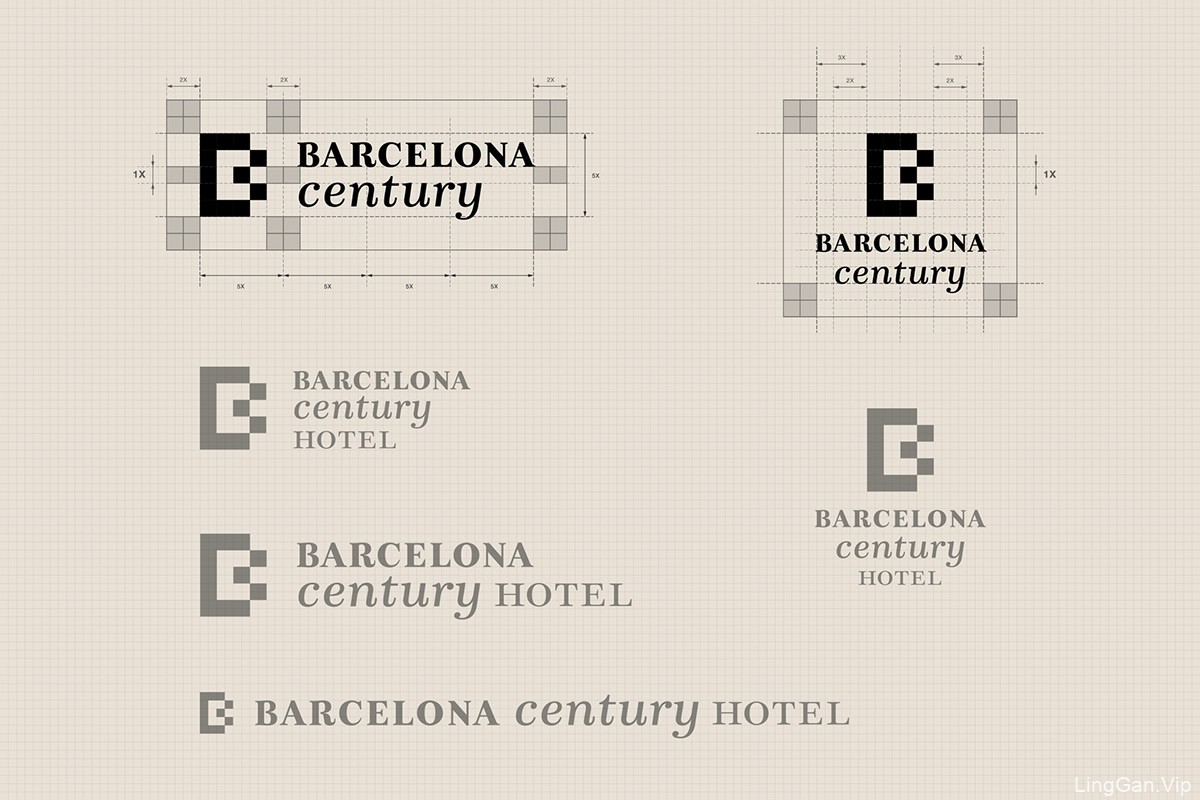 Barcelona Century Hotel 巴塞罗那酒店品牌视觉形象设计