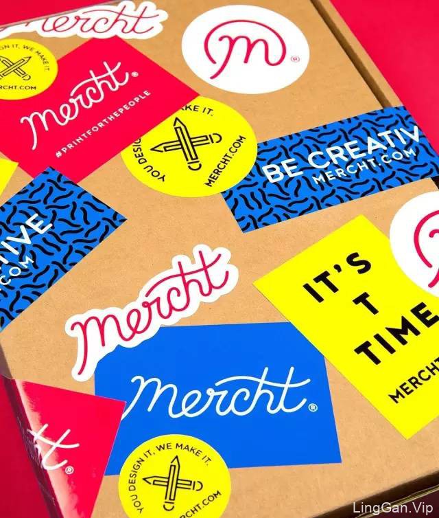 个性化定制T恤品牌（Mercht）视觉形象VI设计