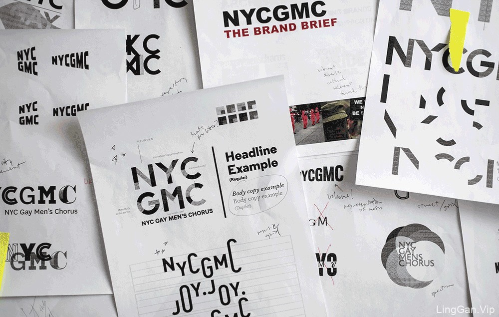 纽约同性恋男子合唱团(YNCGMC)视觉形象设计欣赏